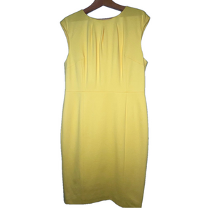 Brooks brothers scuba shift dress fully lined yellow NEW NWT 16 women’s classic